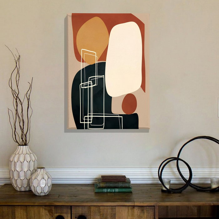 Wallity Pintura Decorativa en Lienzo Multicolor 50 x 70 cm Wallity Pintura Decorativa en Lienzo Multicolor 50 x 70 cm